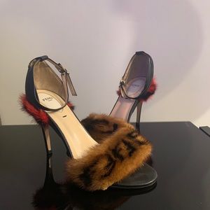 SOLD Fendi Mink Heels
